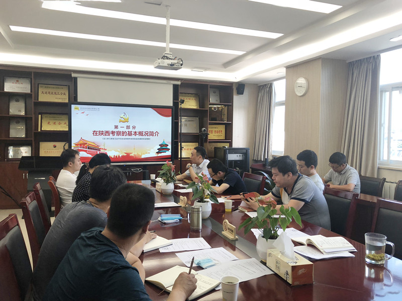 “奮力譜寫新時(shí)代、追趕超越新篇章”——公司第四黨支部學(xué)習(xí)貫徹落實(shí)“習(xí)近平總書記來陜考察重要講話精神”  